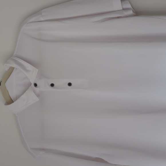 EUC Mens Arnold Palmer White 3 Button Golf Polo Size Large - Picture 2 of 6